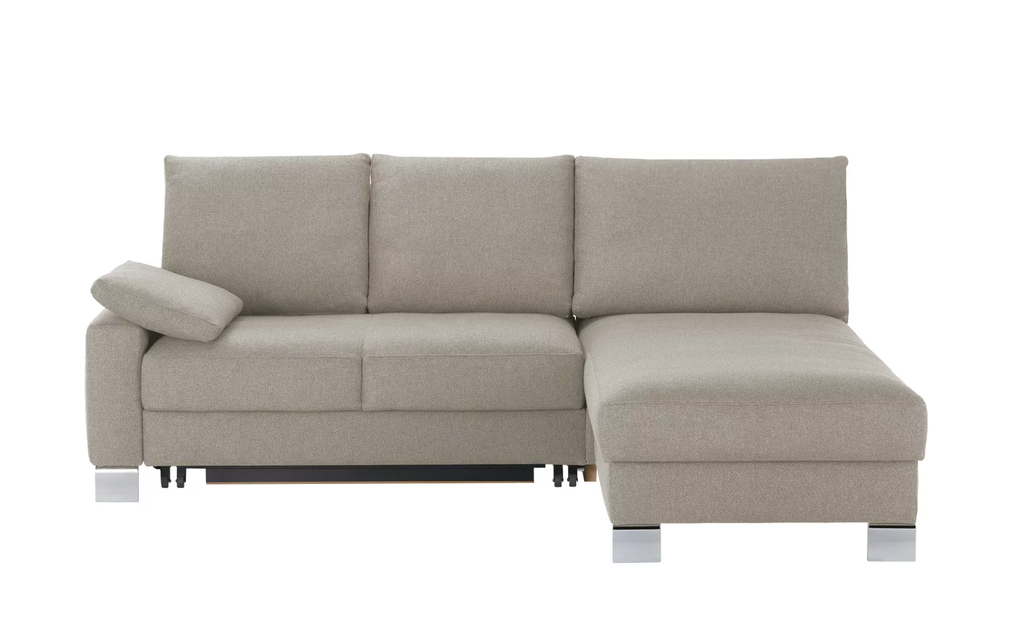 Ecksofa - grau - 218 cm - 90 cm - 180 cm - Polstermöbel > Sofas > Ecksofas günstig online kaufen