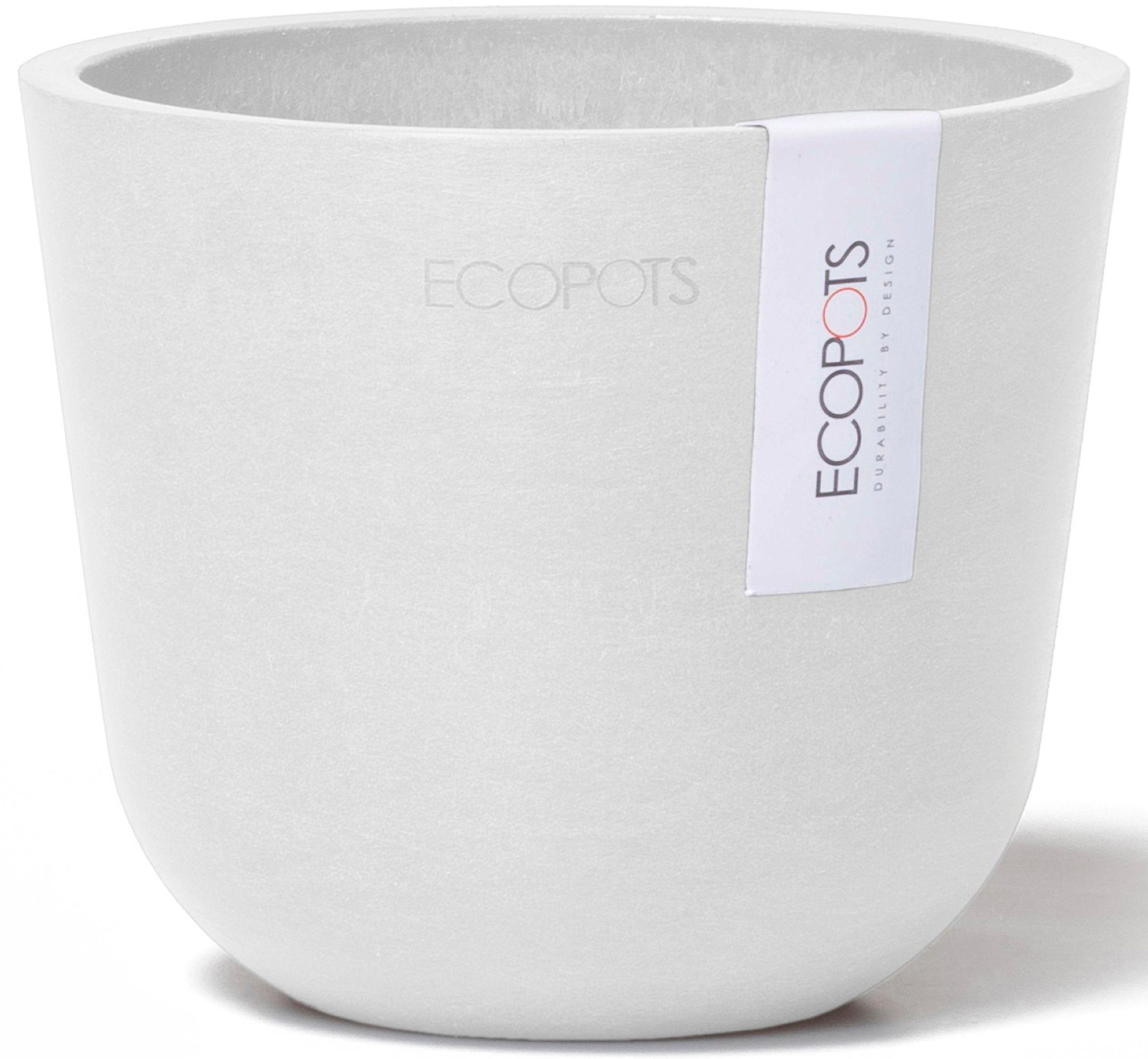 ECOPOTS Blumentopf Oslo Mini 11,5 Weiß, günstig online kaufen