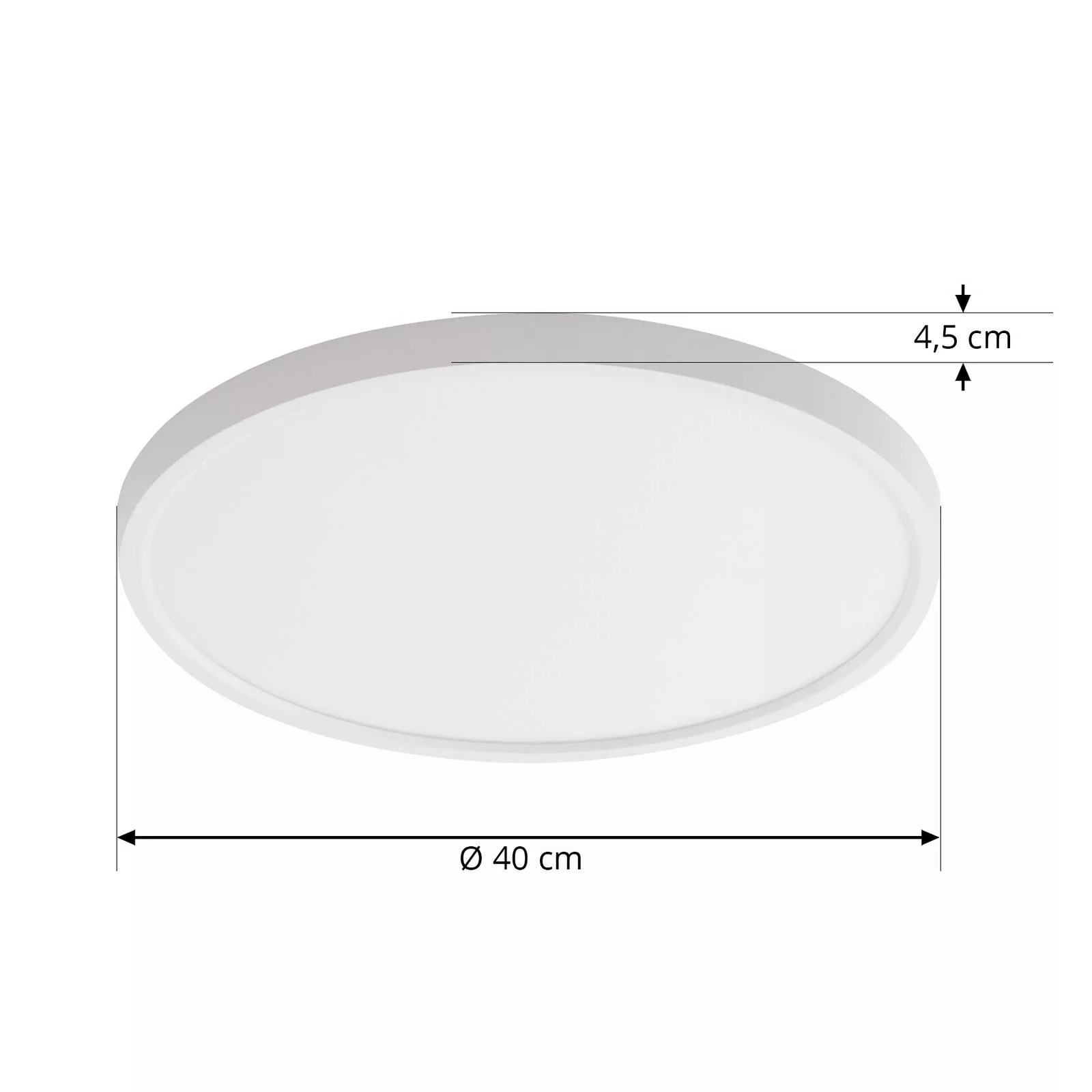 Lindby Smart LED-Deckenleuchte Denora, weiß, RGB, CCT, Tuya günstig online kaufen