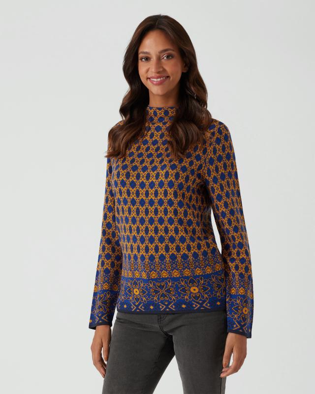 Helena Vera Pullover mit Jacquard-Muster günstig online kaufen