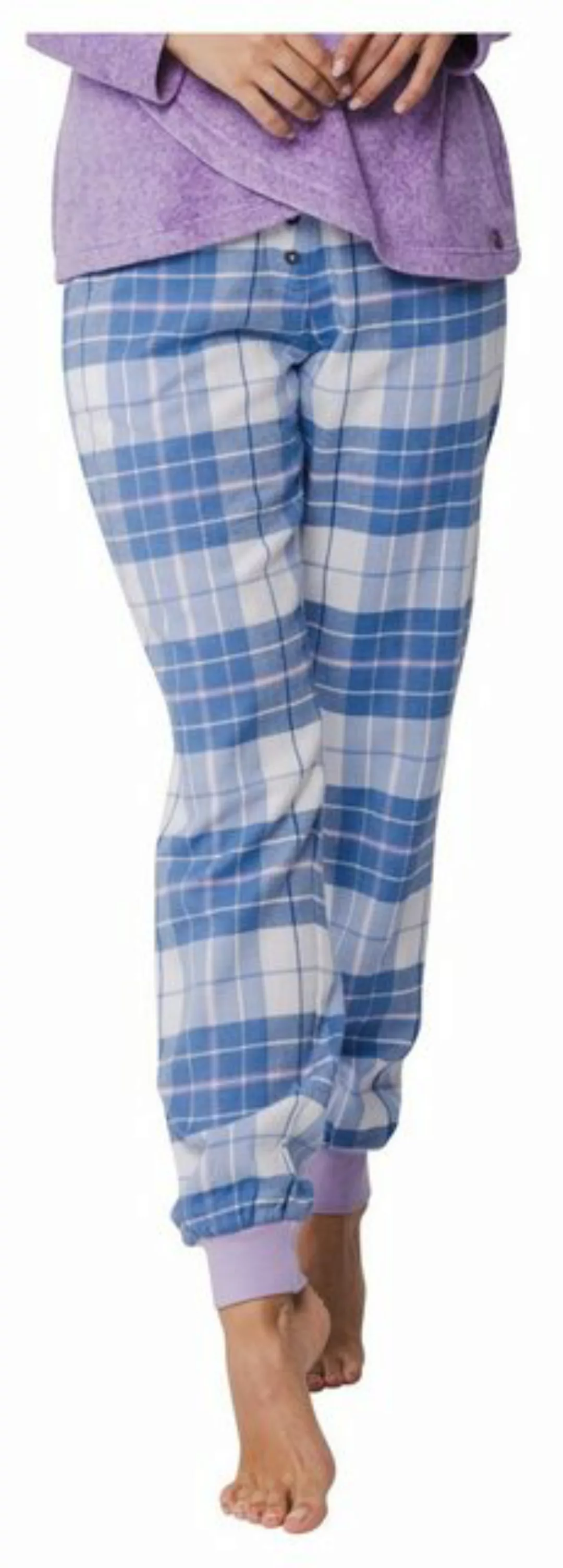 Rebelle Pyjamahose Damen Flanell Pyjamahose (1-tlg) Baumwolle günstig online kaufen