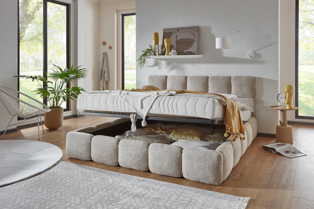 ATLANTIC home collection Polsterbett ""Jane" mit großen Stauraum", luxuriou günstig online kaufen