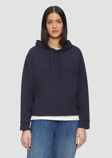 s.Oliver Sweatshirt Weiches Kapuzen-Sweat mit Herz-Stickerei Stickerei günstig online kaufen