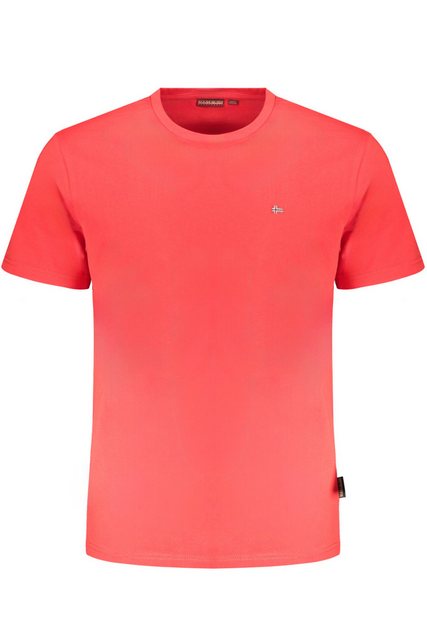 Napapijri T-Shirt Herren Kurzarm T-Shirt Rot - Regular Fit günstig online kaufen