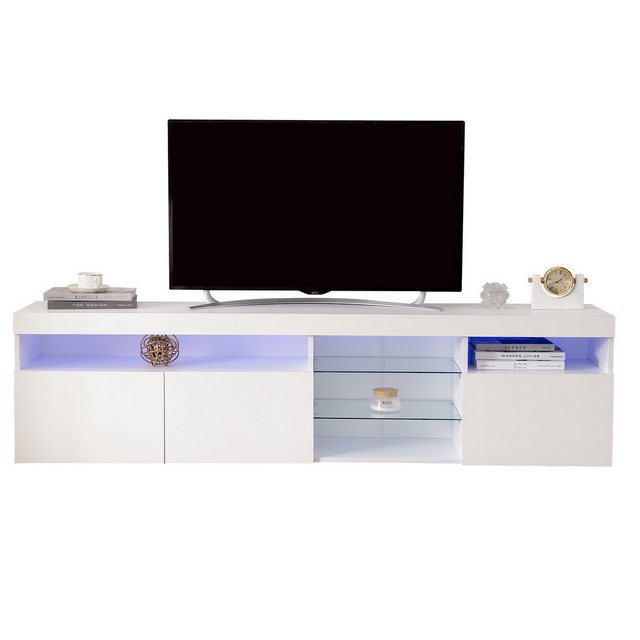 KoDise TV-Schrank 180 X 35 X 45cm TV-Lowboard Fernsehschrank mit LED-Beleuc günstig online kaufen