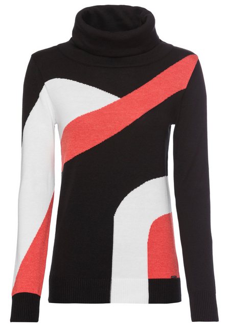 Laura Scott Schalkragenpullover mit Colorblock - NEUE KOLLEKTION günstig online kaufen