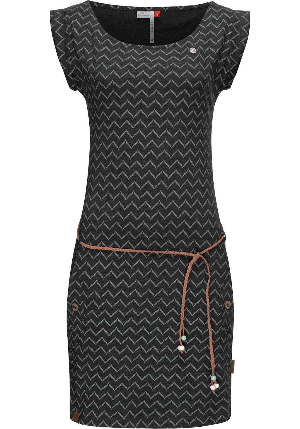 Ragwear Jerseykleid "Tag Zig Zag", stylisches Shirtkleid mit coolem Print u günstig online kaufen