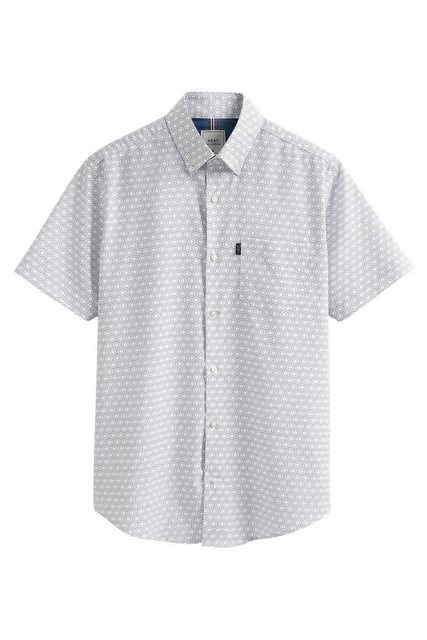 Next Kurzarmhemd Bügelleichtes Regular Fit Button-down-Oxfordhemd (1-tlg) günstig online kaufen