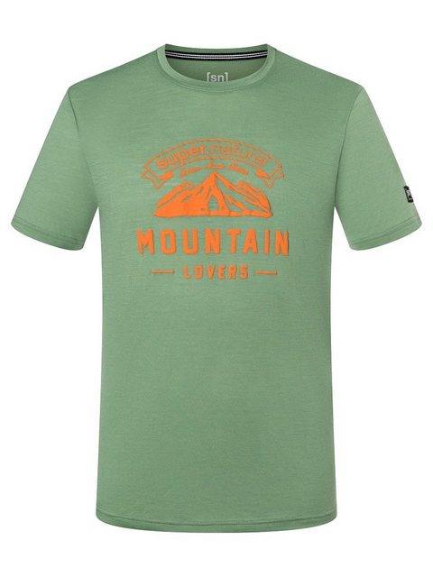 SUPER.NATURAL Print-Shirt Merino T-Shirt M MOUNTAIN LOVERS TEE atmungsaktiv günstig online kaufen