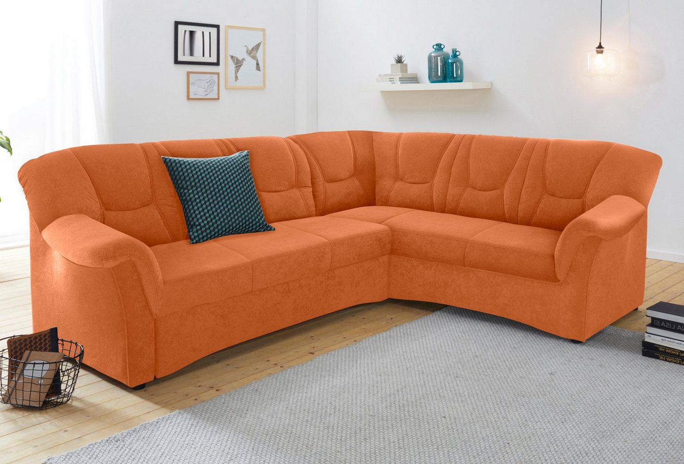 DOMO collection Ecksofa "Sarafina L-Form", wahlweise mit Bettfunktion, opti günstig online kaufen