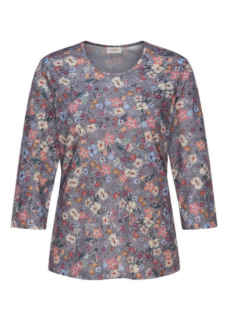 GOLDNER Print-Shirt Kurzgröße: Raffiniertes Druckshirt mit 3/4-Arm günstig online kaufen