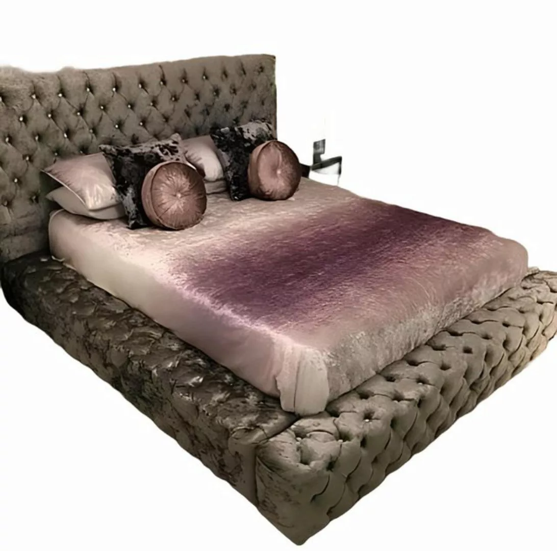 Xlmoebel Bett Chesterfield King-Size Bettmöbel 180x200 Stoffbett Luxuriöses günstig online kaufen