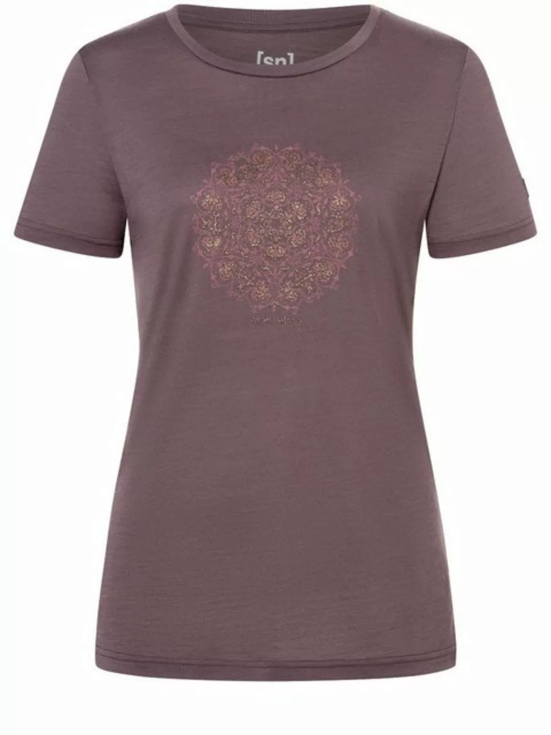 SUPER.NATURAL Print-Shirt Merino T-Shirt W ORNAMENT TEE lässiger Merino-Mat günstig online kaufen