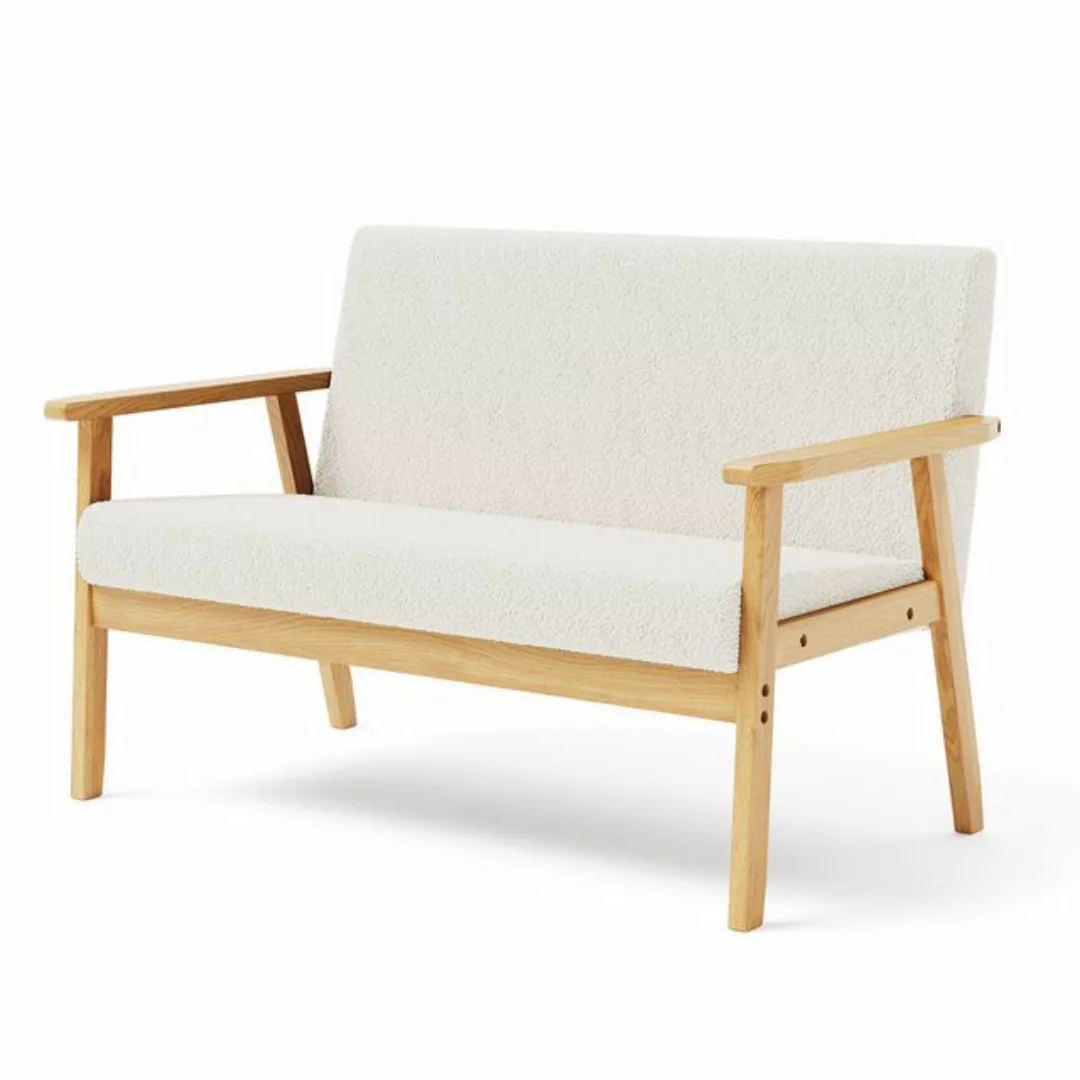 OUNUO Sofa 2 Sitzer Sofa Couch Loungesofa Modern und Skandinavisch, Hellbla günstig online kaufen