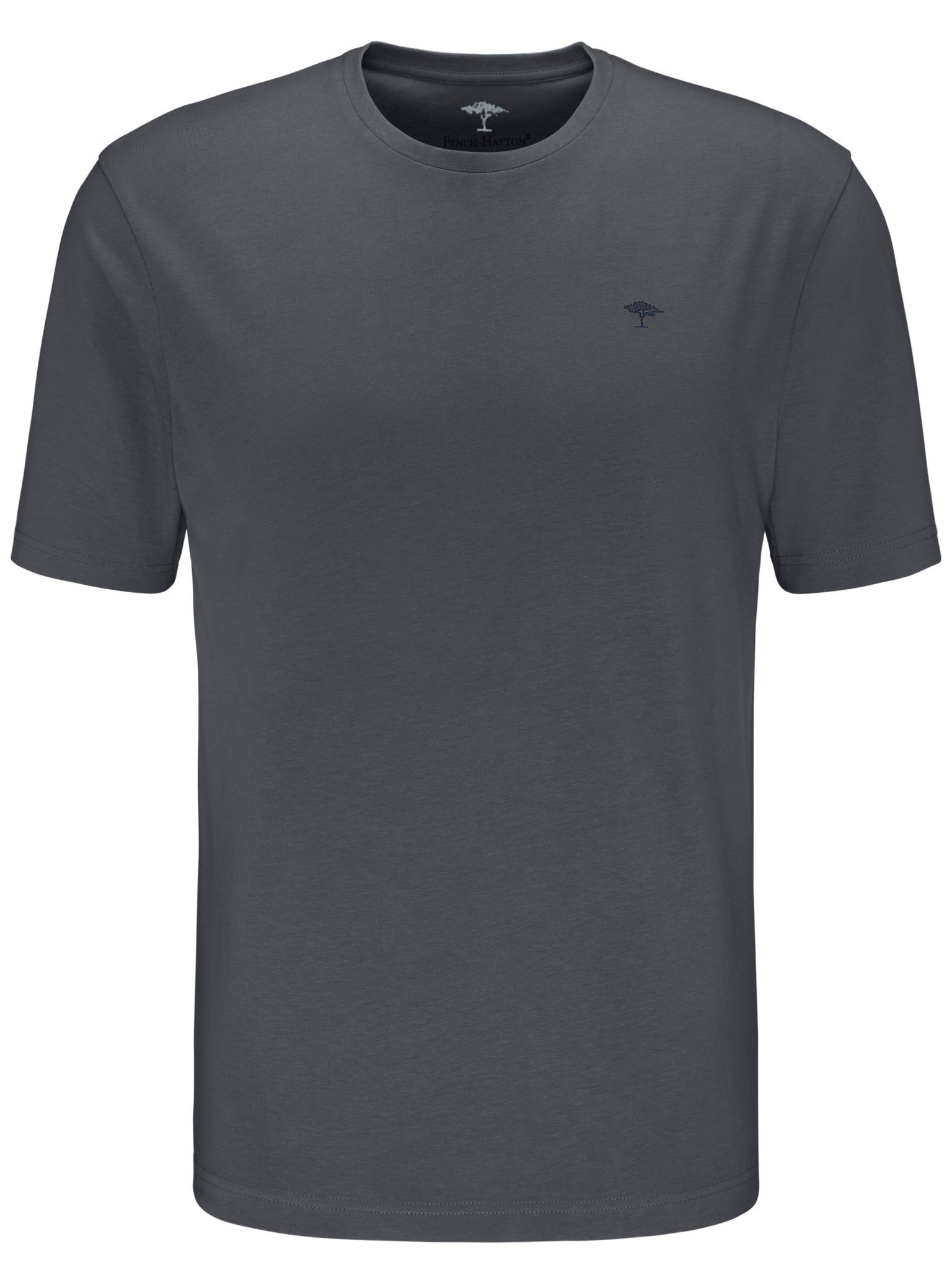 FYNCH-HATTON T-Shirt mit Rundhals und Logo-Stickerei günstig online kaufen