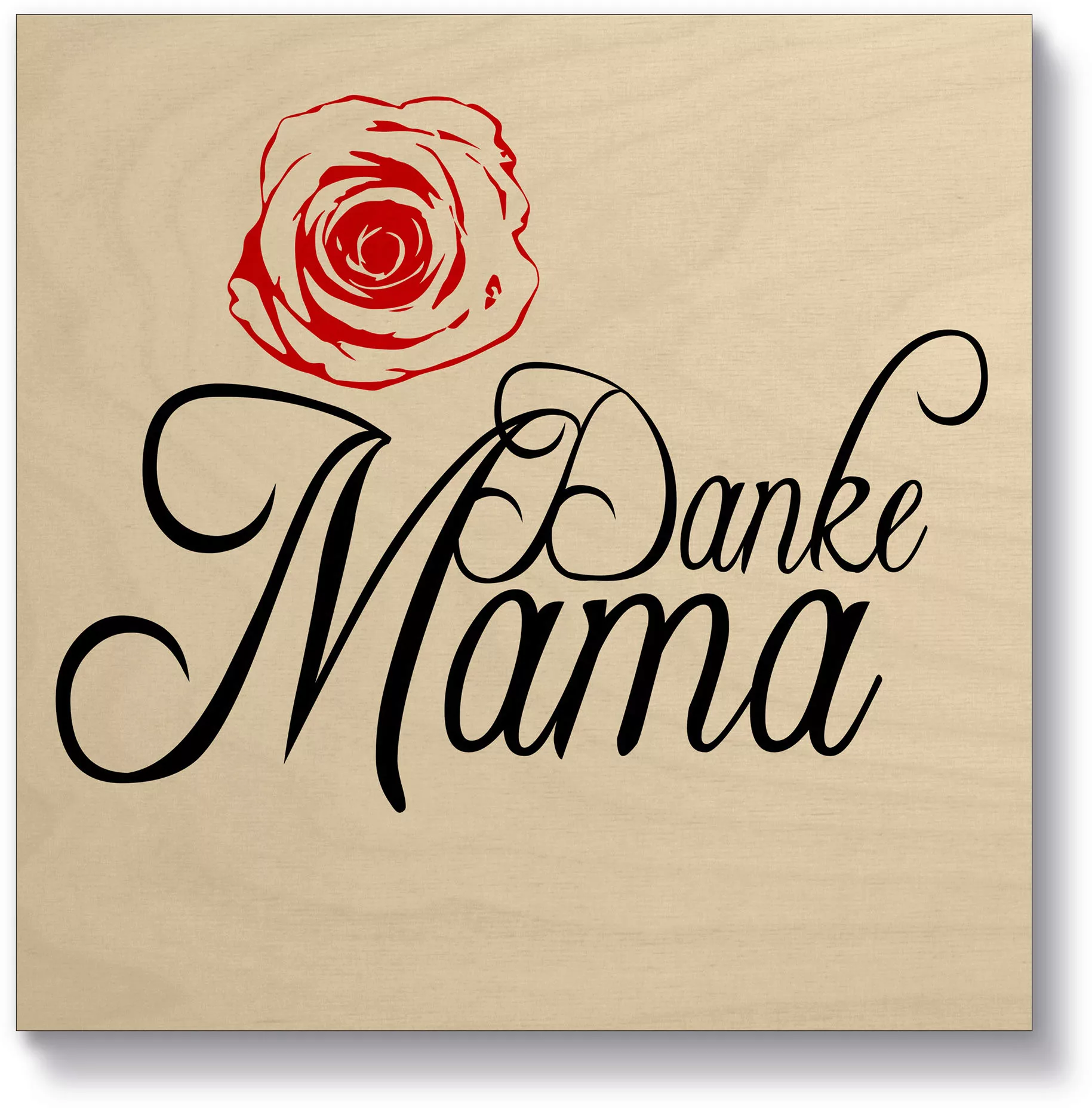 Artland Holzbild "Danke Mama", Sprüche & Texte, (1 St.) günstig online kaufen