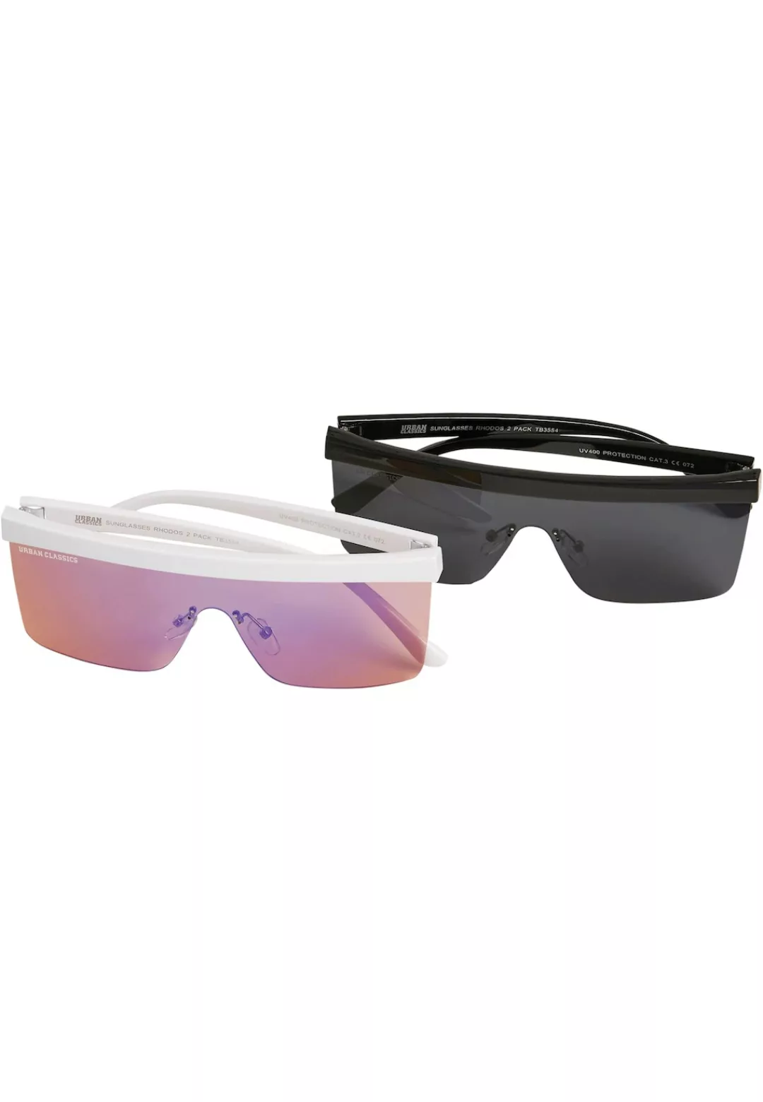 URBAN CLASSICS Sonnenbrille "Urban Classics Unisex Sunglasses Rhodos 2-Pack günstig online kaufen