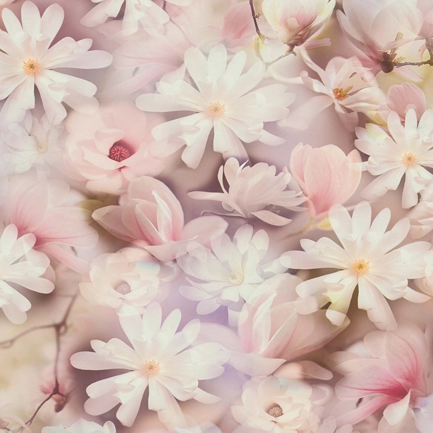 Bricoflor Tapete Dunkelgrün Floral Vlies Blumentapete Gemalt Ideal für Wohn günstig online kaufen