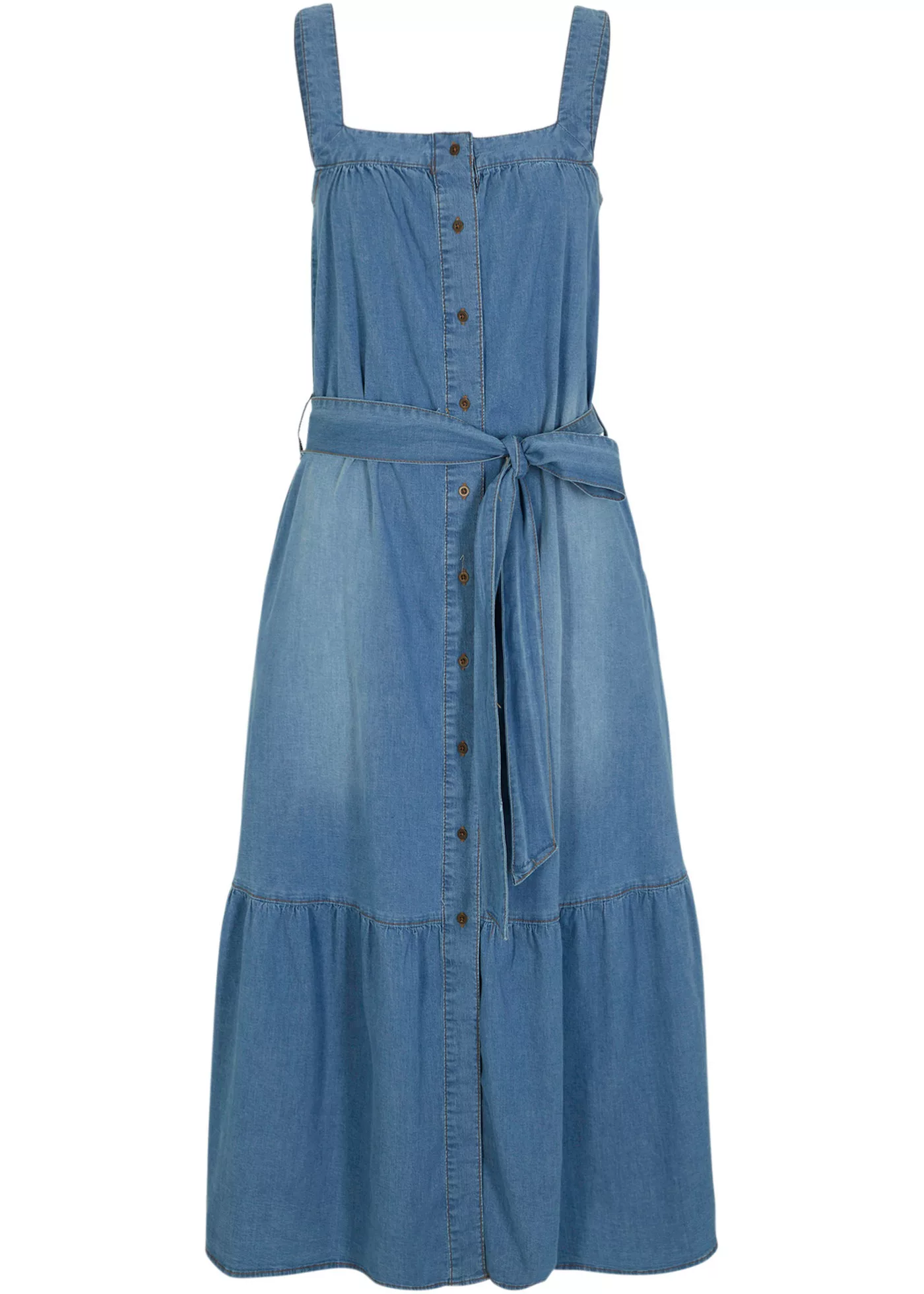 Sommer-Jeanskleid mit Gürtel günstig online kaufen