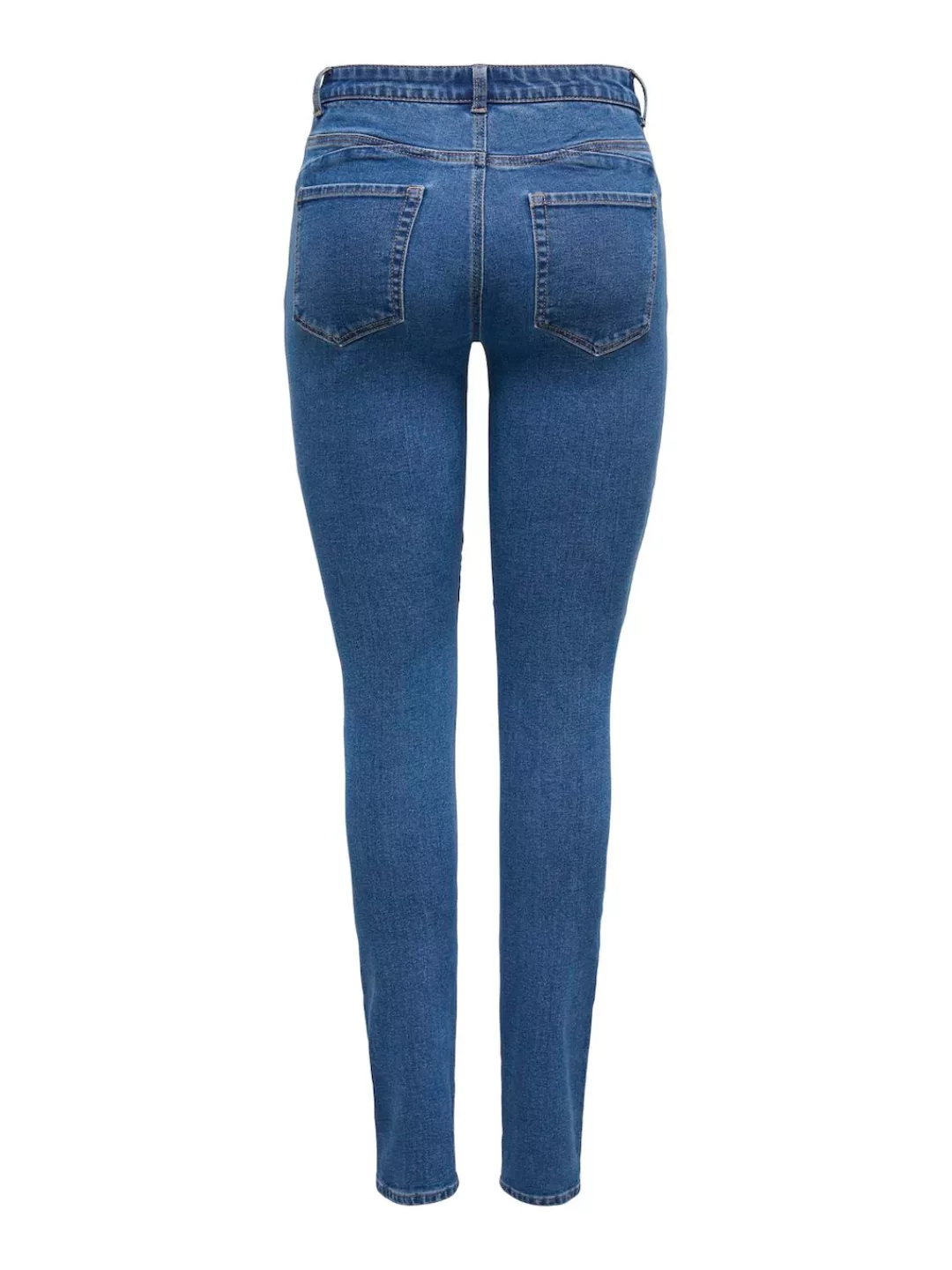 ONLY Skinny-fit-Jeans ONLHUSH MID WAIST SK POC BIKER PIM DNM mit Biker Deta günstig online kaufen