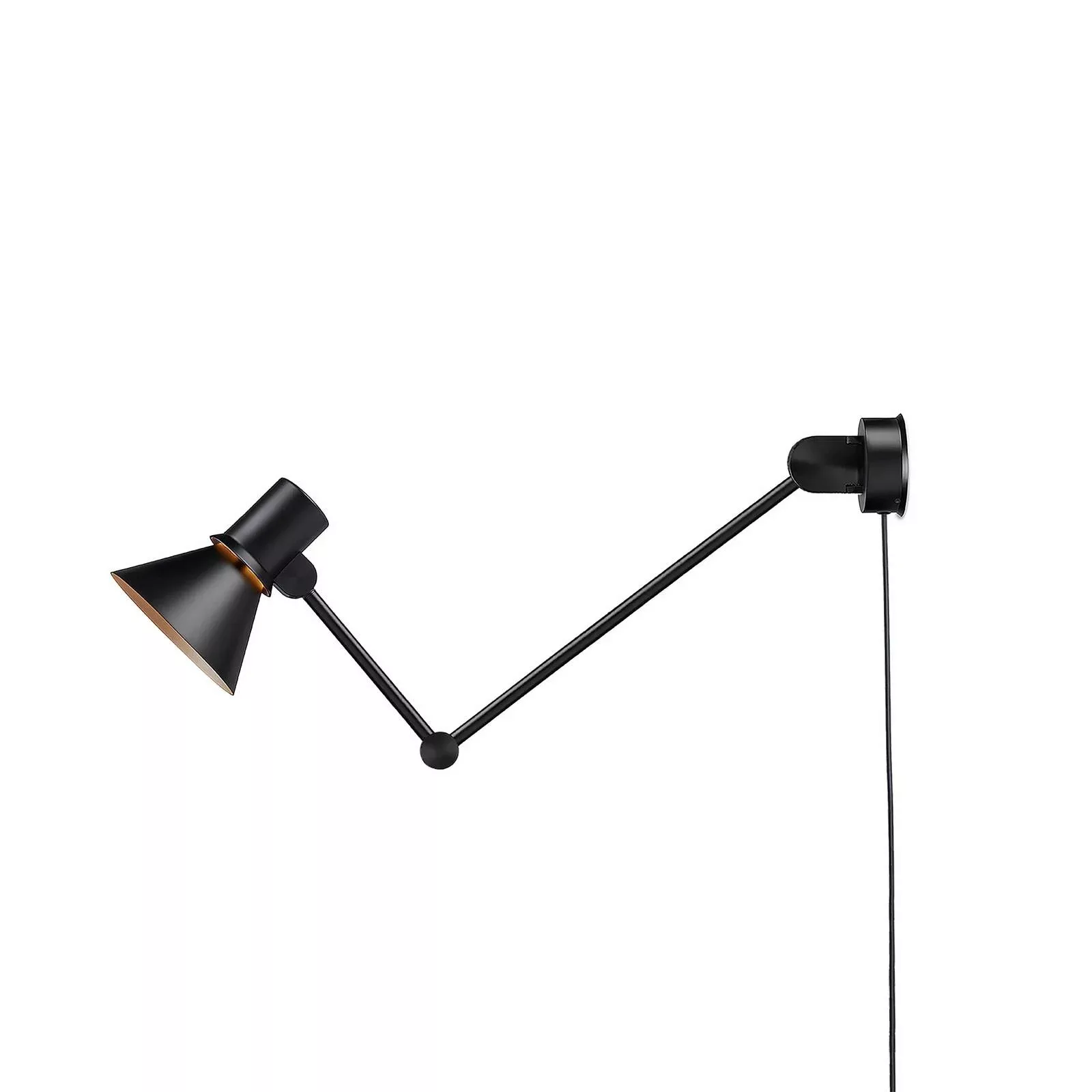 Anglepoise Type 80 W3 Wandlampe, Stecker, schwarz günstig online kaufen