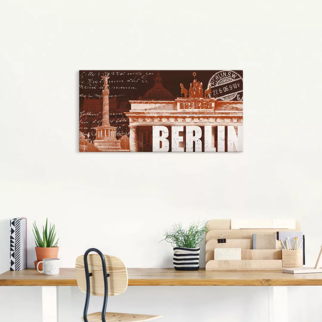 Artland Leinwandbild "Berlin Collage", Berlin, (1 St.), auf Keilrahmen gesp günstig online kaufen