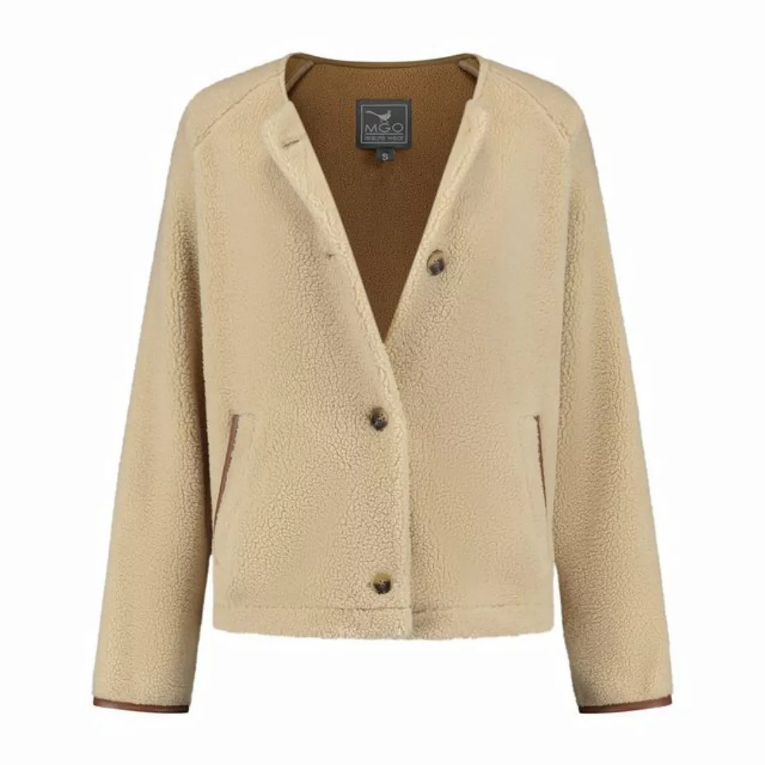 MGO Strickjacke MGO Laura Cardigan Lady Sand XXL günstig online kaufen