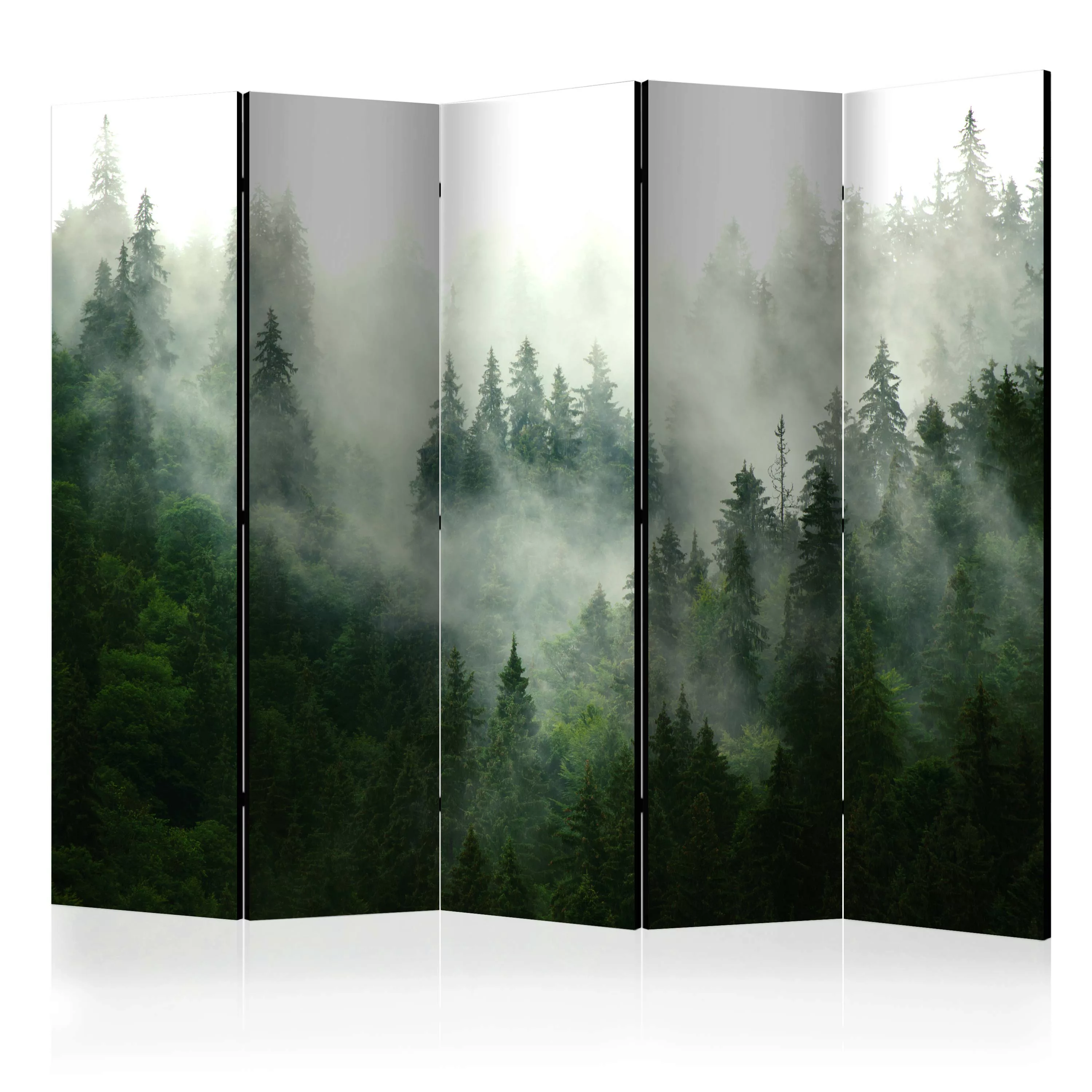 5-teiliges Paravent - Coniferous Forest Ii [room Dividers] günstig online kaufen