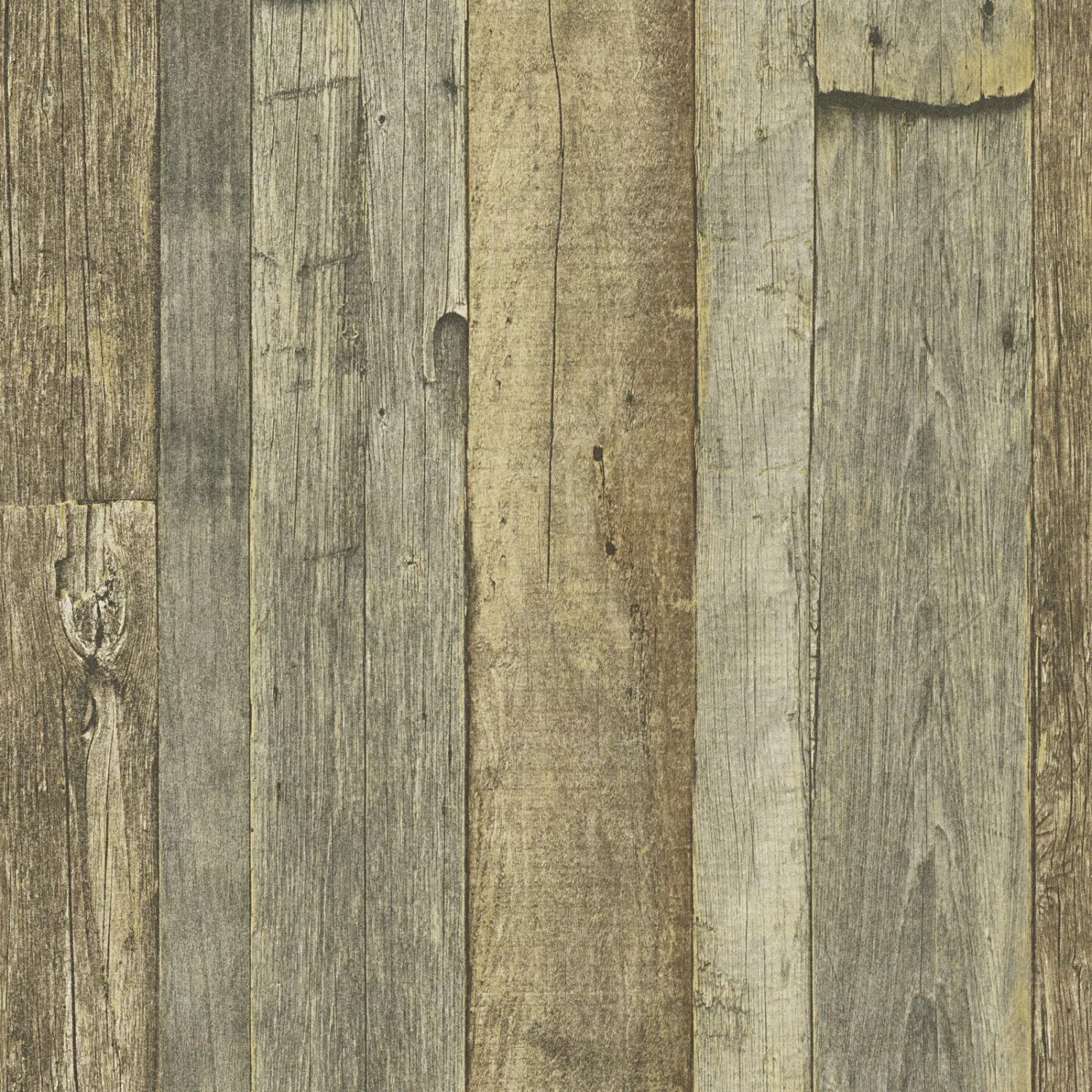 A.S. Création Tapete Holzoptik Braun Gelb und Creme-Beige 53 cm x 10,05 m A günstig online kaufen