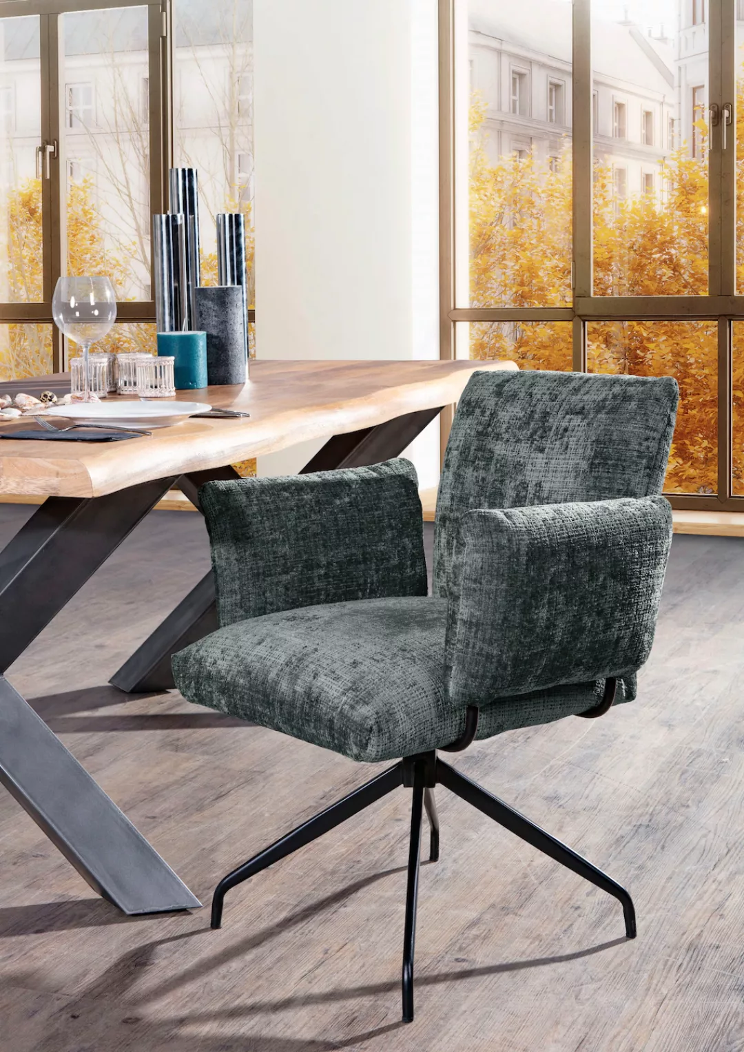 Gutmann Factory Esszimmerstuhl, 1 St., Chenille günstig online kaufen