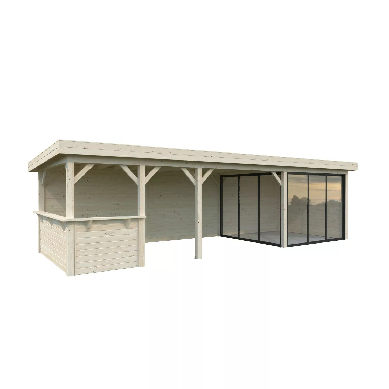 Palmako Pavillon Lenna Set 415 Slide Transparent 876 cm x 300 cm FSC® günstig online kaufen