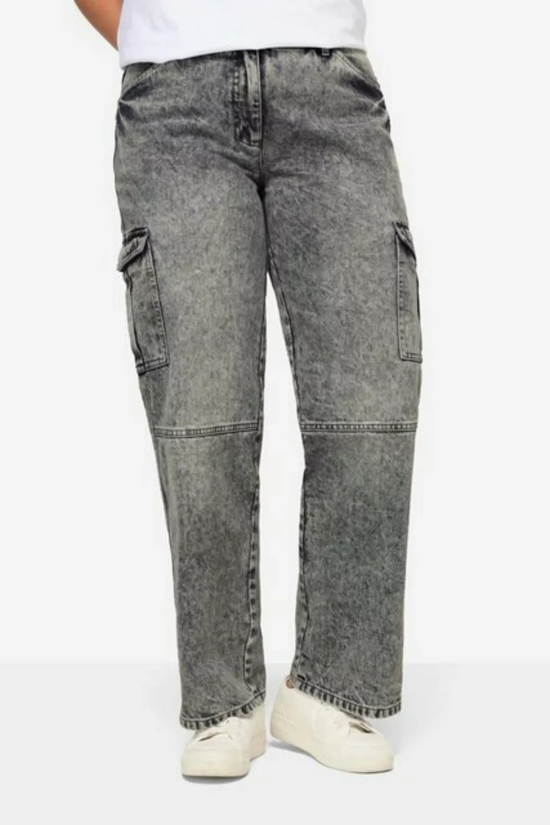 Angel of Style Regular-fit-Jeans Cargojeans Straight Fit bleached Cargotasc günstig online kaufen