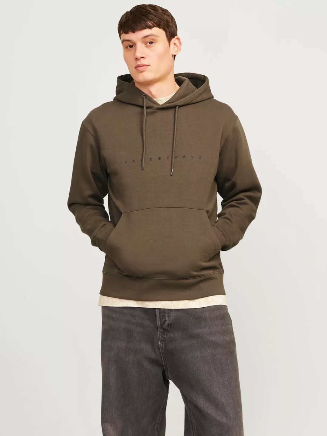 Jack & Jones Kapuzensweatshirt JJESTAR JJ SWEAT HOOD NOOS mit Logo Print im günstig online kaufen