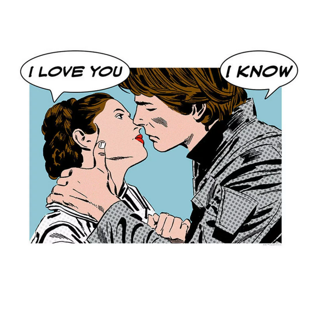 Komar Wandbild Star Wars Classic Comic Quote Leia Star Wars B/L: ca. 40x30 günstig online kaufen