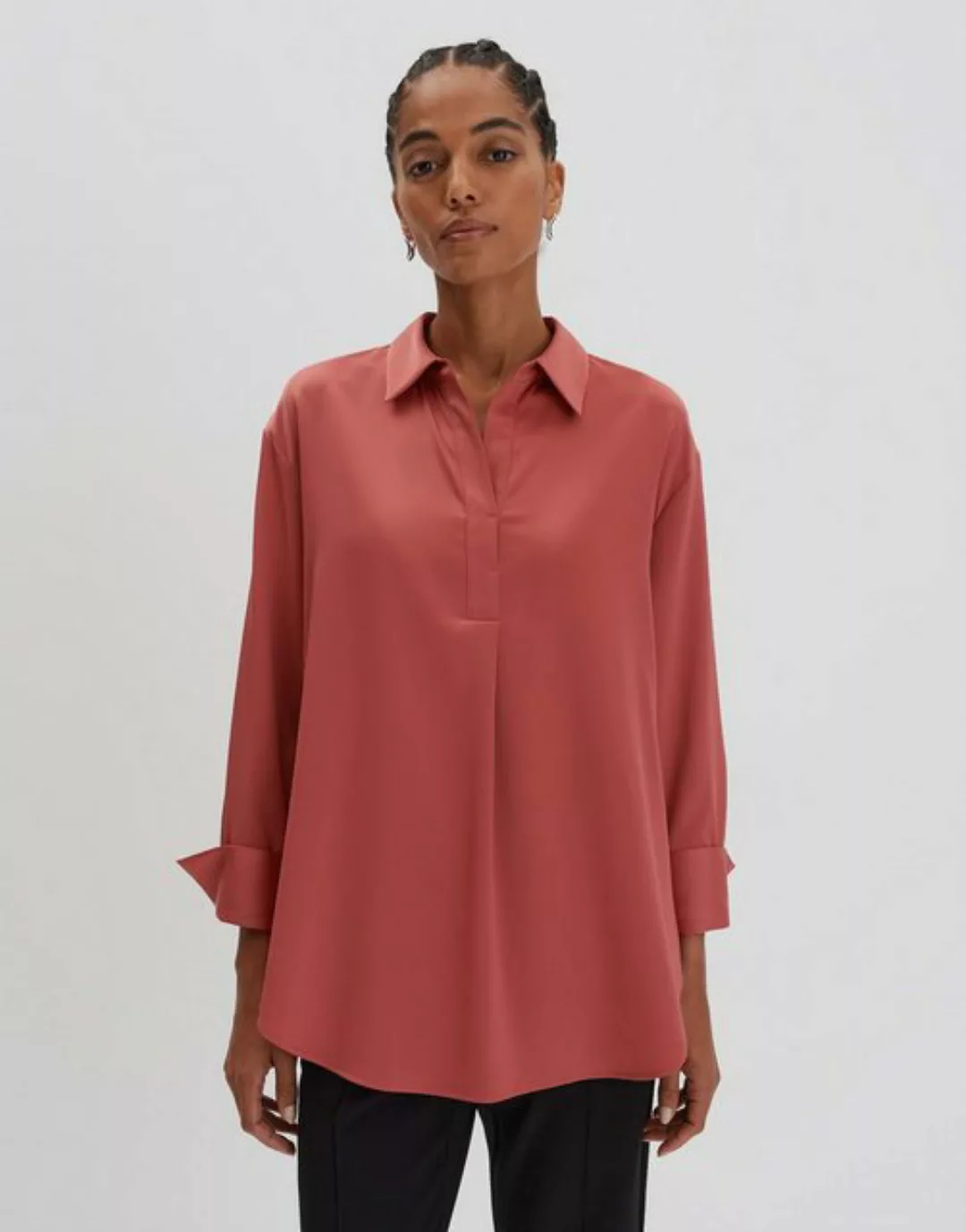 someday Satinbluse Satinbluse ZANZA Loose im Oversize Stil günstig online kaufen