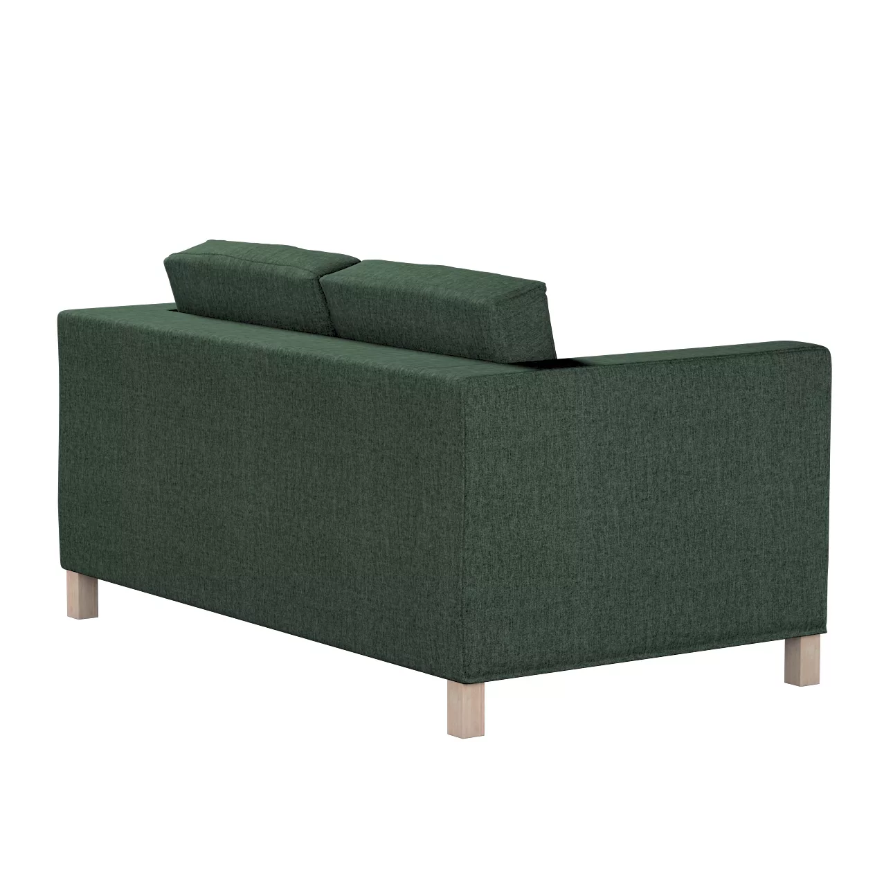 Bezug für Karlanda 2-Sitzer Sofa nicht ausklappbar, kurz, dunkelgrün, 60cm günstig online kaufen