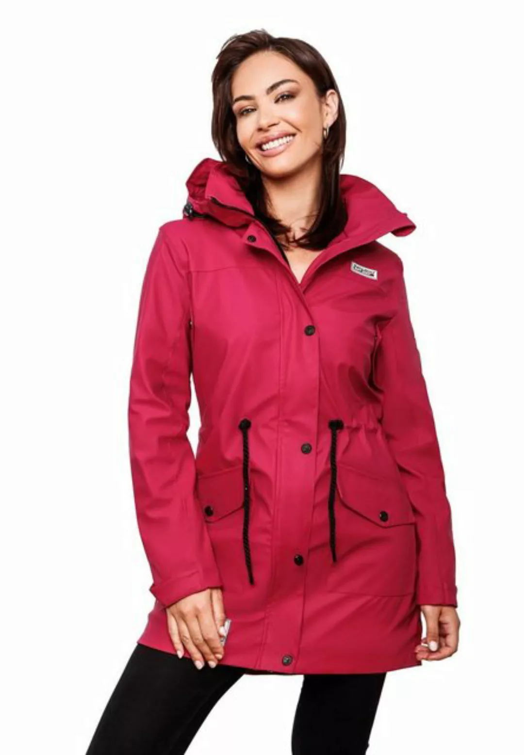 Navahoo Outdoorjacke Deike modischer Damen Outdoor Regenmantel günstig online kaufen