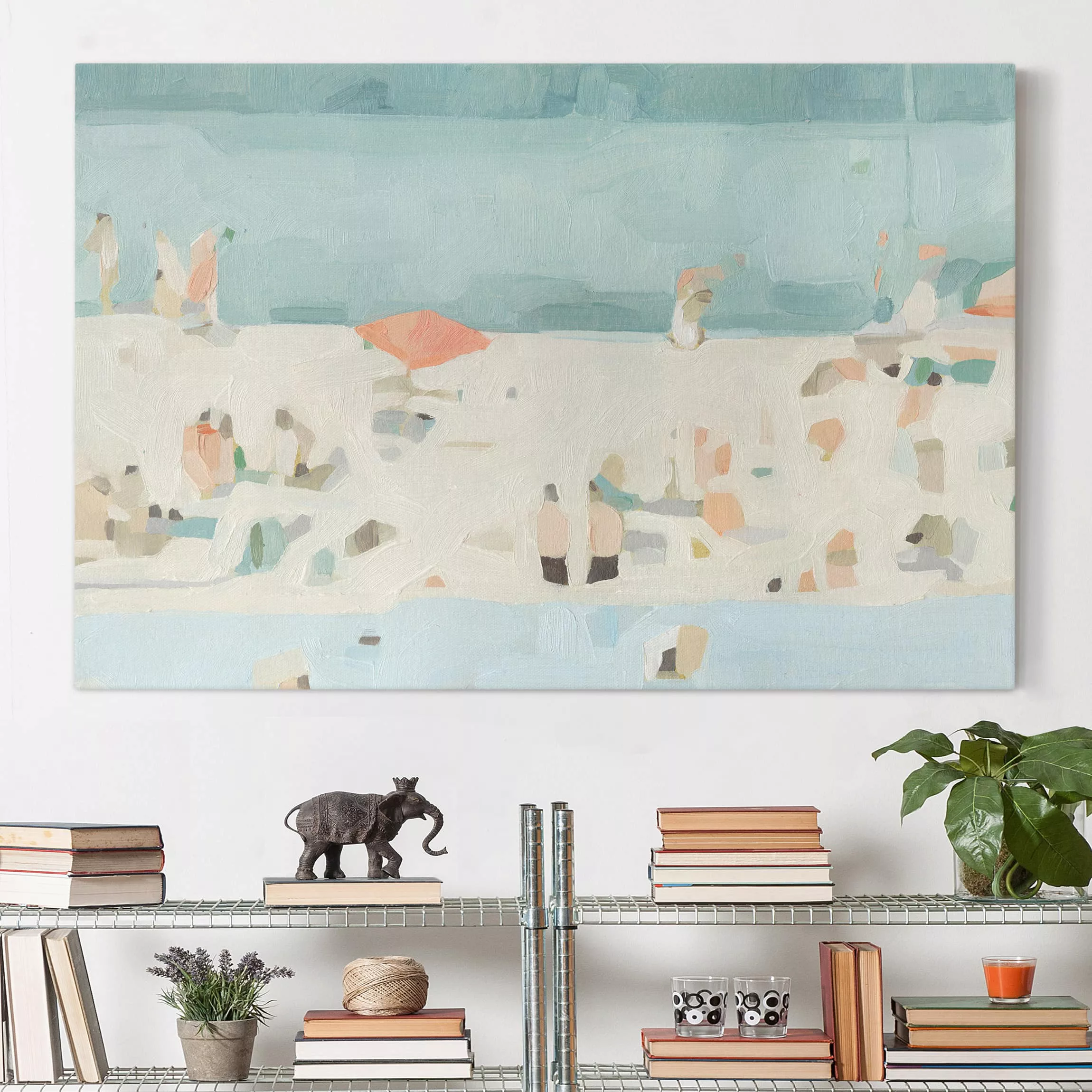 Leinwandbild Strand - Querformat Sandbank im Meer II günstig online kaufen