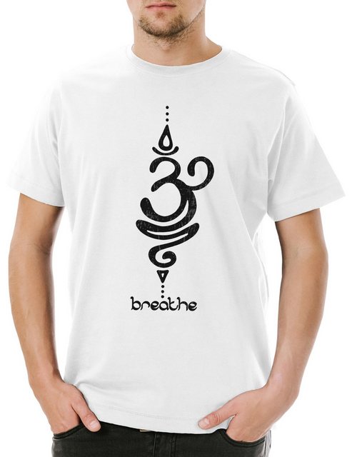 Urban Backwoods Print-Shirt Breathe Symbol Herren T-Shirt Buddha Hinduismus günstig online kaufen