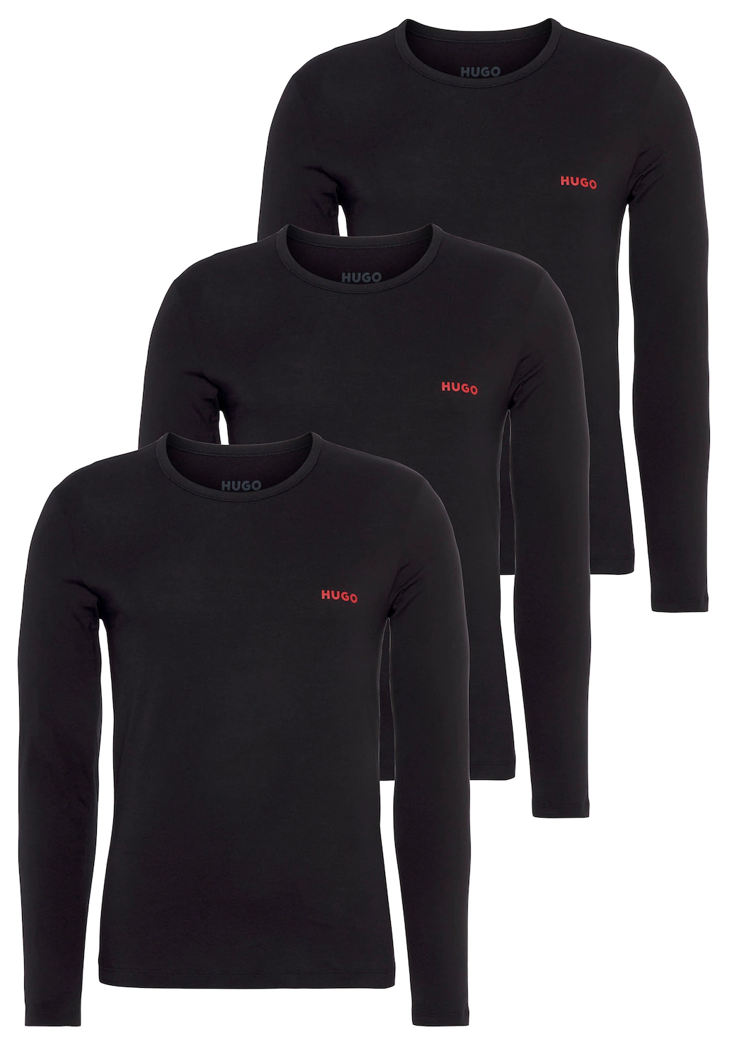 HUGO Langarmshirt LS-SHIRT RN TRIPLET (Set, 3er Pack) günstig online kaufen