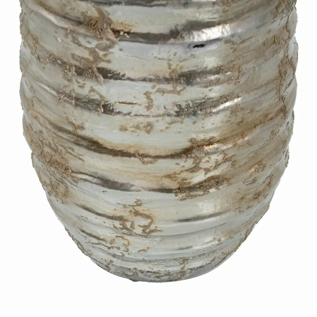 Vase Aus Keramik Silber 16 X 16 X 40 Cm günstig online kaufen