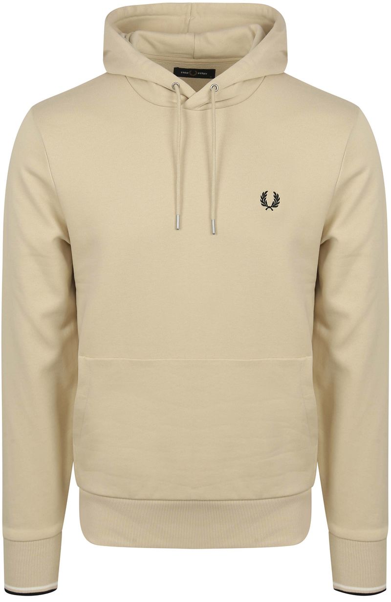 Fred Perry Hoodie Logo Beige - Größe M günstig online kaufen