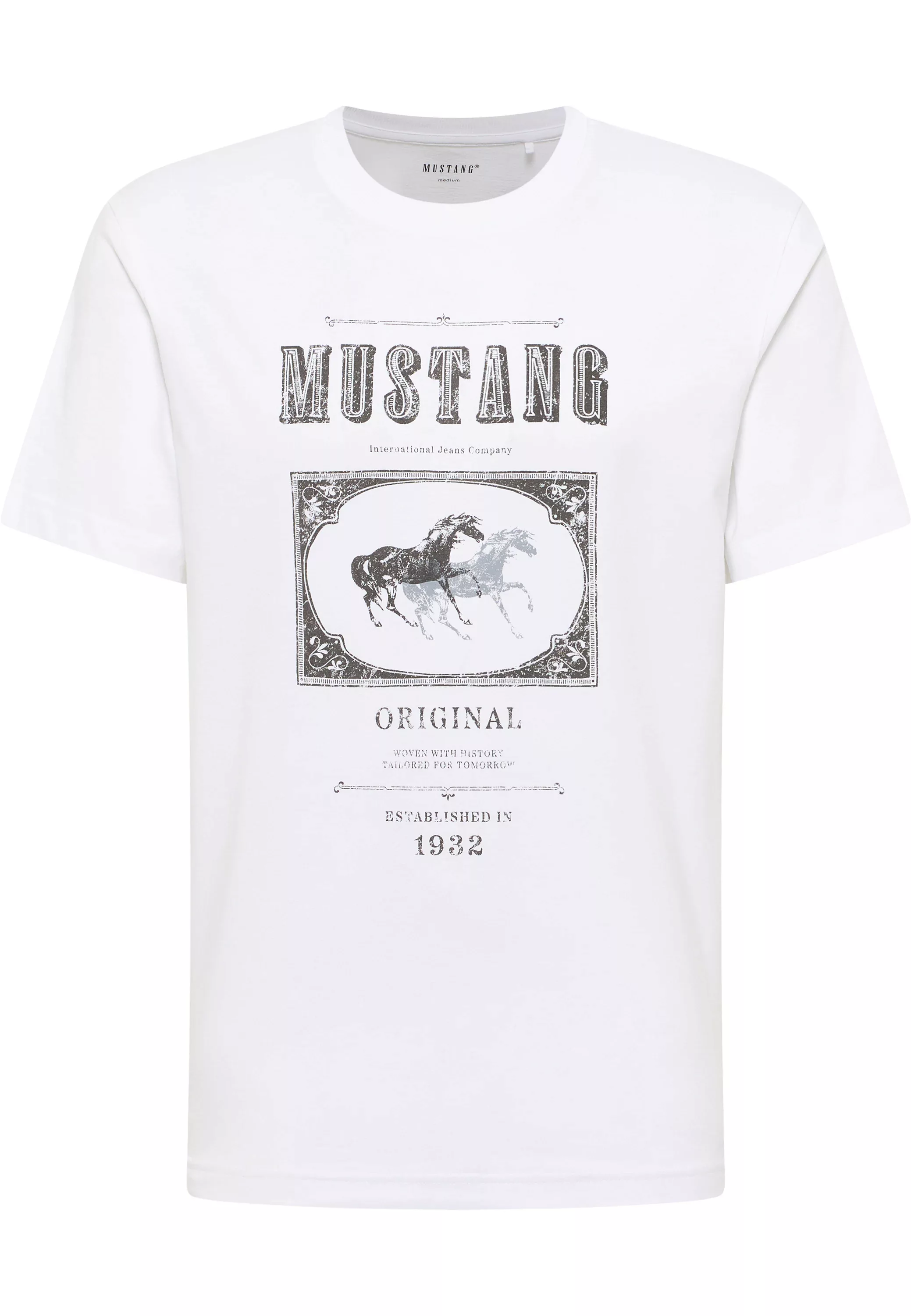 MUSTANG Kurzarmshirt "Herren Style Akron" günstig online kaufen