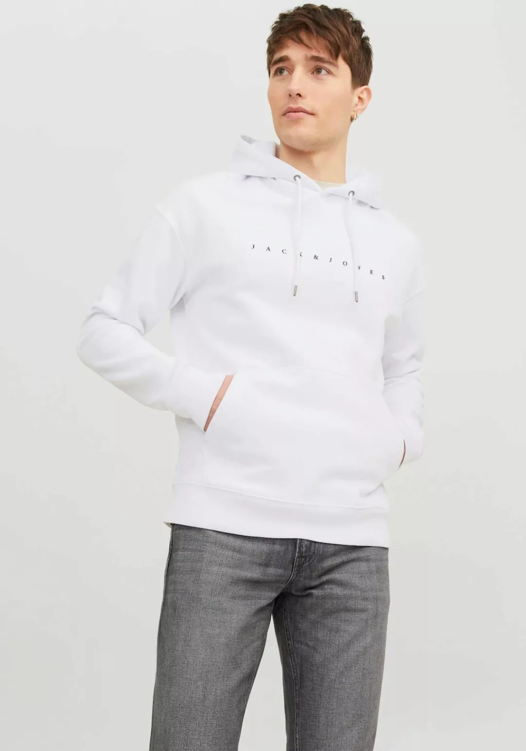 Jack & Jones Kapuzensweatshirt "JJESTAR JJ SWEAT HOOD NOOS", mit Logo Print günstig online kaufen