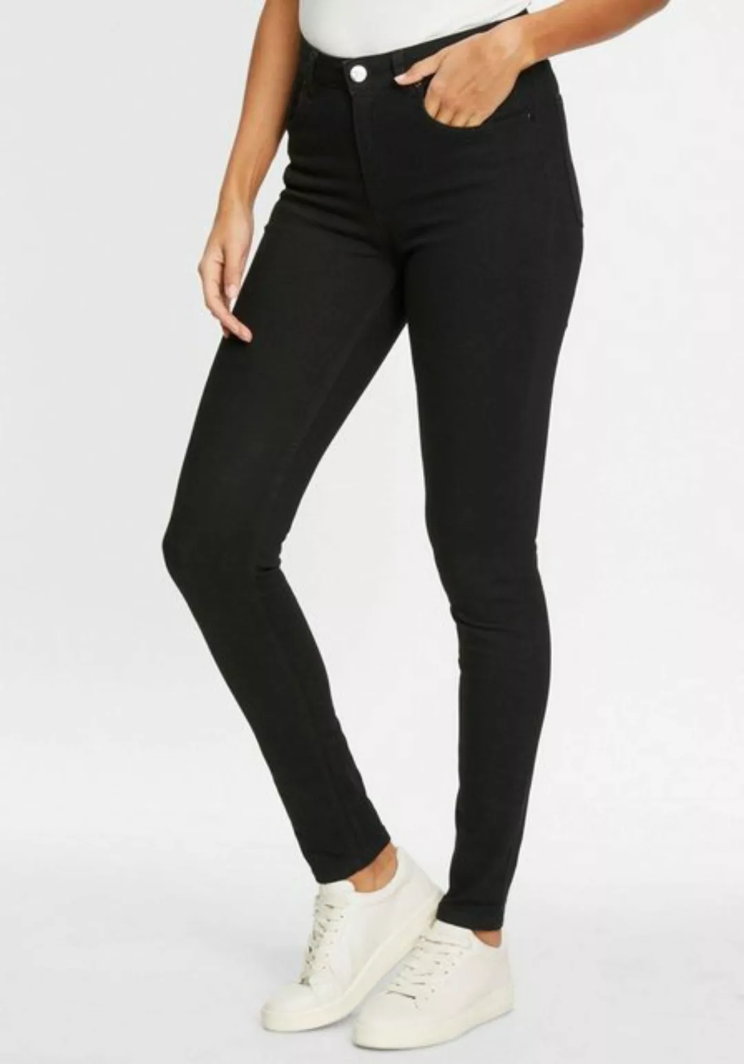 Tamaris Skinny-fit-Jeans mit Logo-Badge - NEUE KOLLEKTION günstig online kaufen