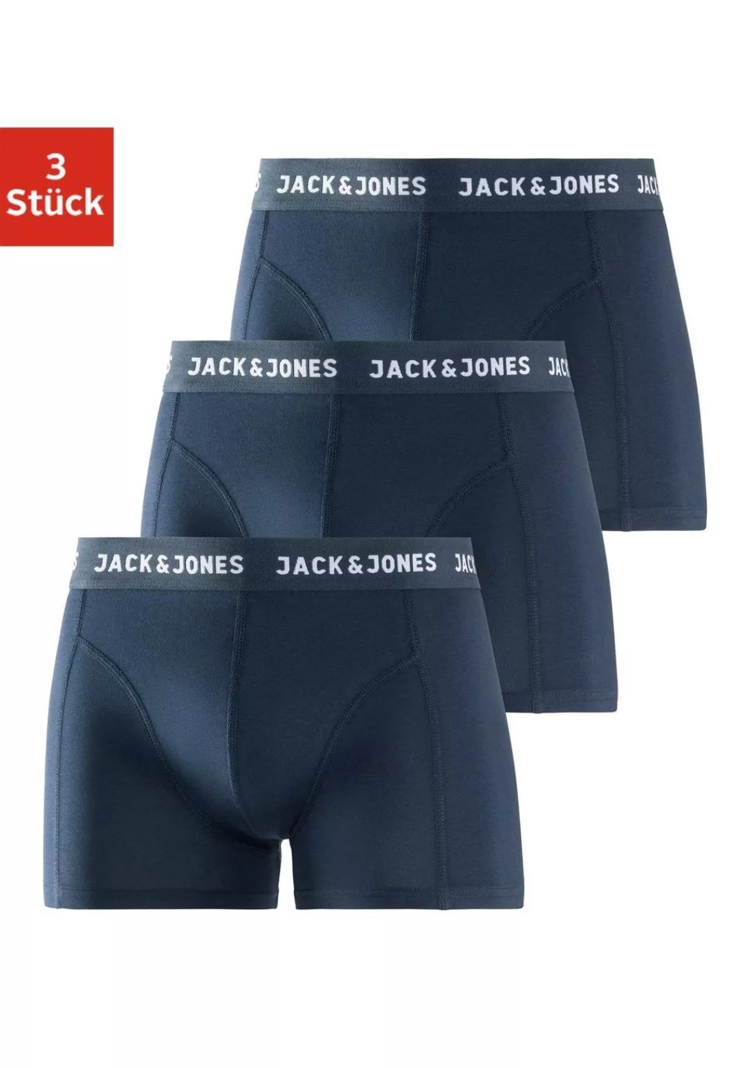 Jack & Jones Boxer, (Packung, 3 St.), mit Logowebbund günstig online kaufen