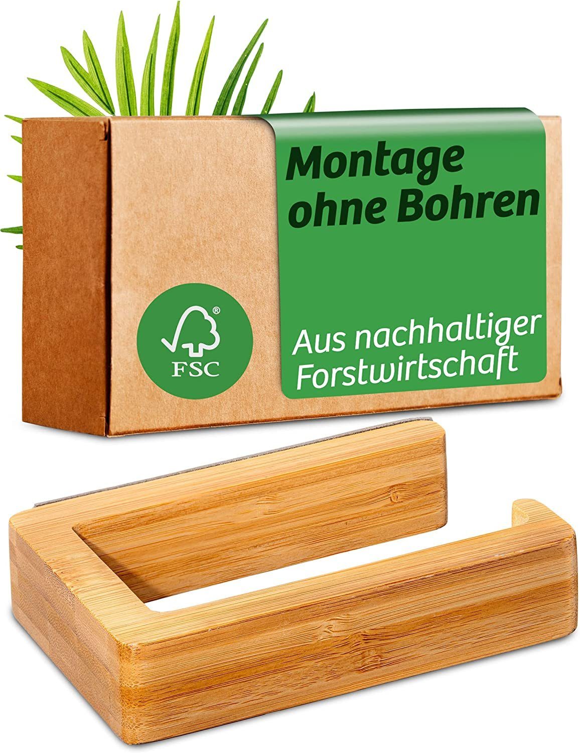 Praknu Toilettenpapierhalter Toilettenpapierhalter ohne Bohren aus günstig online kaufen
