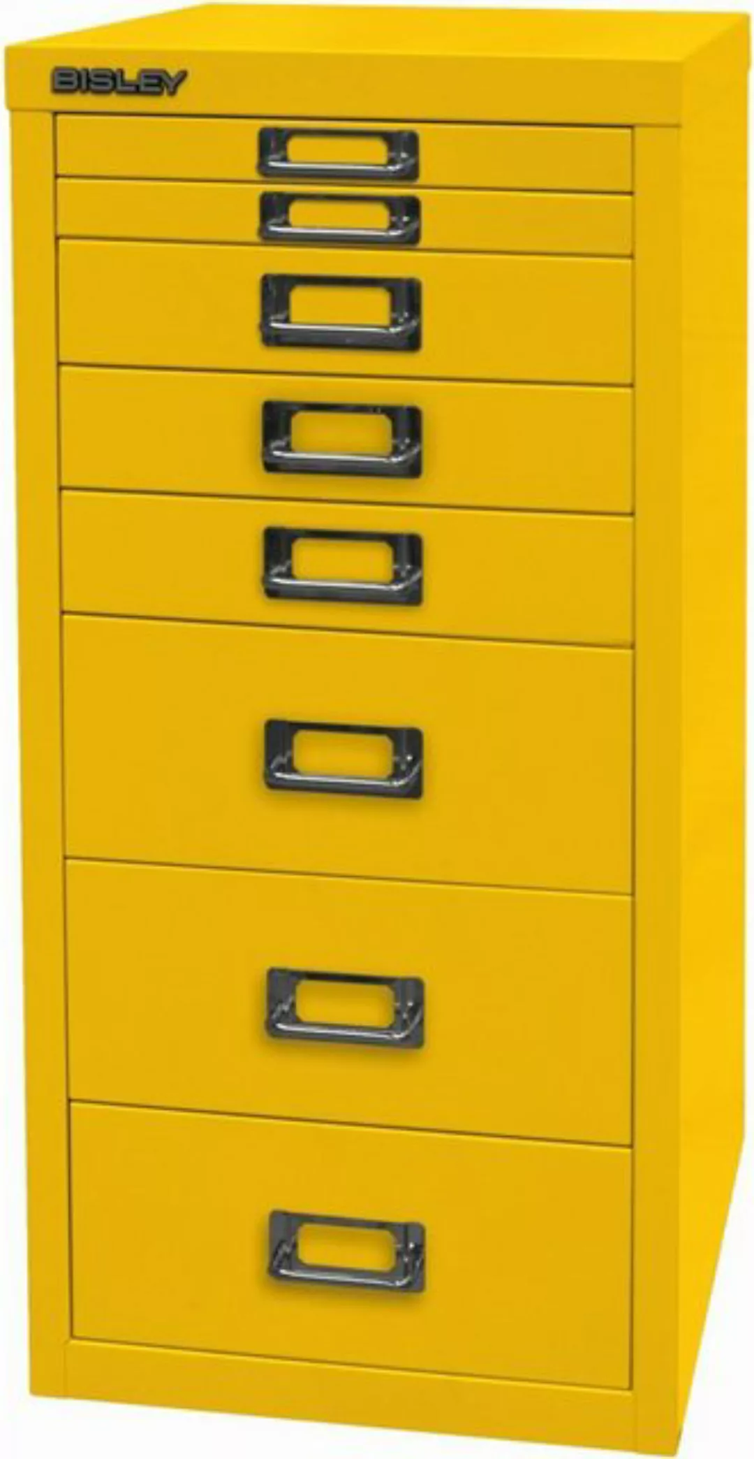 Bisley Aktenschrank Schubladenschrank MultiDrawer A4 8 Schübe zinkgelb günstig online kaufen