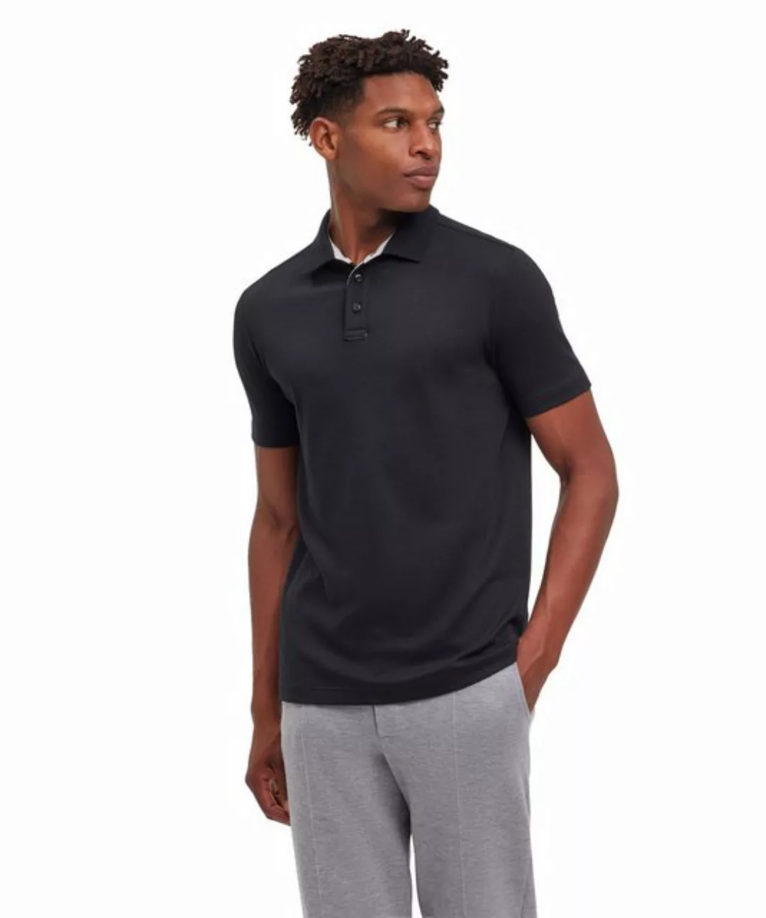 FALKE Poloshirt aus hochwertiger Pima-Baumwolle und Alpakahaar günstig online kaufen