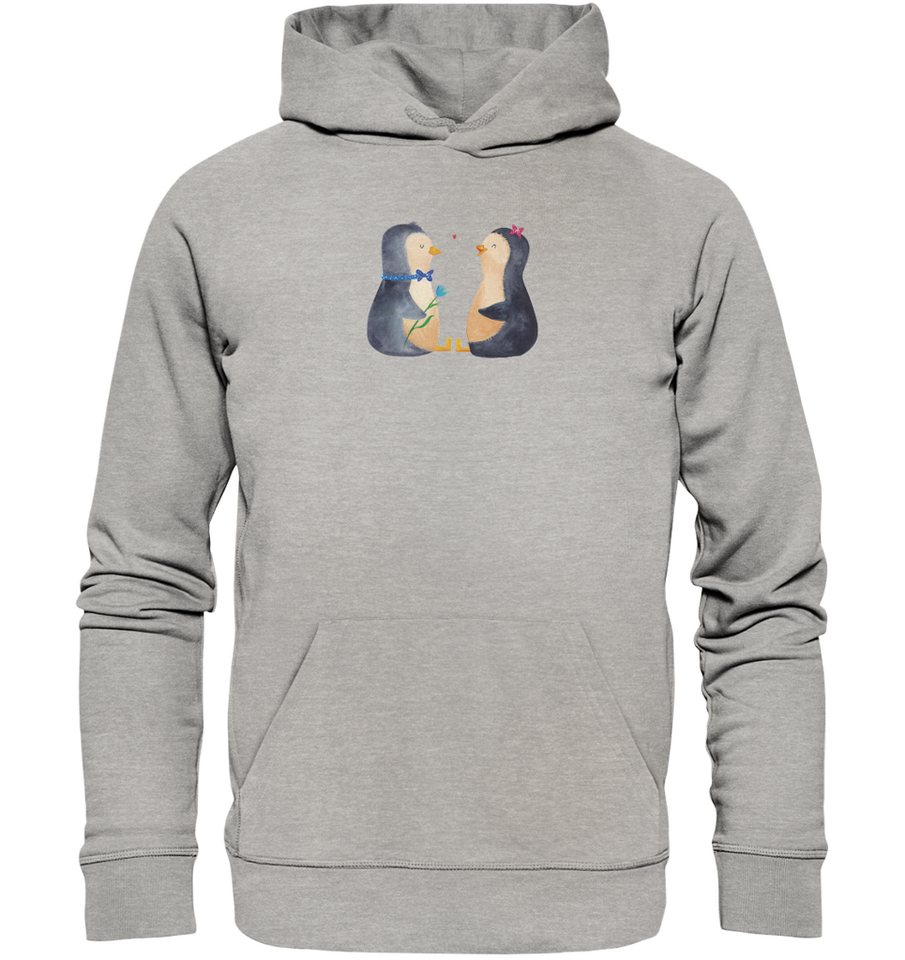 Mr. & Mrs. Panda Hoodie Pinguin Pärchen Größe L - Heather Grey - Geschenk, günstig online kaufen